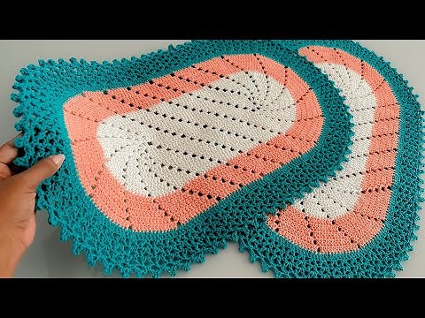 Tapete Esmeralda de crochê passo a passo completo