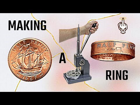 DIY Coin Ring Making – Turning a British Half Penny Coin Into a Bronze Ring