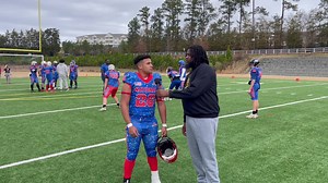 Meet Keaton Tillery of Harlem Middle! He’s playing in The Middle School Showcase today! #CsraAllStarBowl EDS Stadium | 4thtake