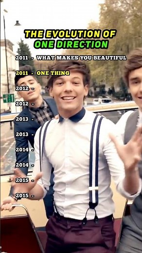 One Direction Evolution