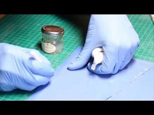 Gluing and assembling latex garments