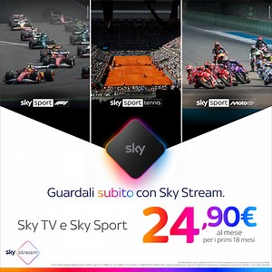 5.1K views | Tutti i Gran Premi in esclusiva della Formula 1®, MotoGP™ e il grande Tennis sono su Sky a 24,90€ al mese ✨ | Sky | Facebook