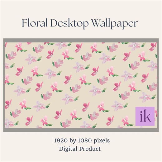 Floral Desktop Wallpaper / Spring Background - Etsy Canada