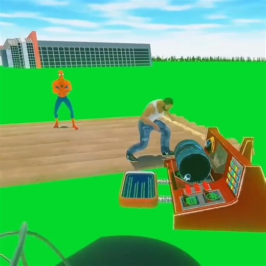 😱 TSUNAMI DESTROYS CITY! Spiderman & Franklin Survival 🌊 | Earthquake – #ibd3d #shorts #spiderman