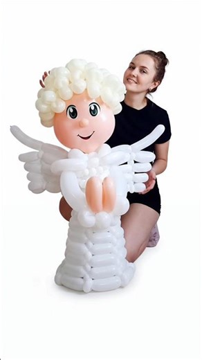Beautiful Balloon Christmas Angel ✨ Watch Full Tutorial on YouTube