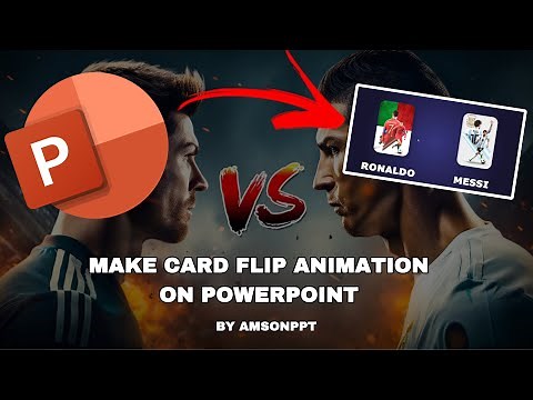 Make these VIRAL card flipping animations in POWERPOINT