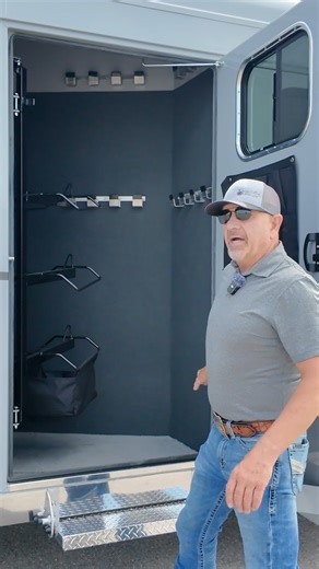 2.1K views · 18 reactions | Headed out for a weekend trip or an overnight event in your trailer? Check out some of the perks of the Trails West Comfort Package on your next horse trailer. | Trails West Trailers | Facebook