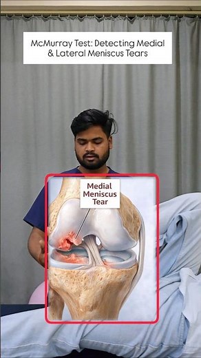 McMurray test | meniscus tear | knee clicking & pain & knee locking | physio special tests #kneepain