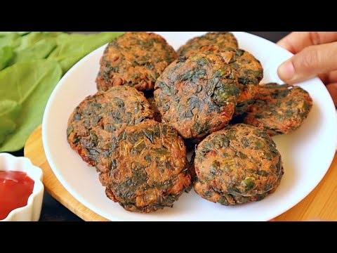 Palakura Vadalu 😋 కరకరలాడే పాలకూర వడలు😋👌Crispy Palak vada | Easy Evening Snack Recipe In Telugu