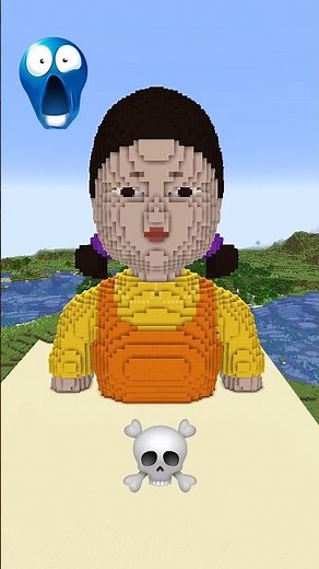 Minecraft squid game statue #minecraft #statue