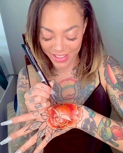 Miryam Lumpini Offers Expert Tips For At-Home Temporary Tattoos For Dark Skin Tones | Essence