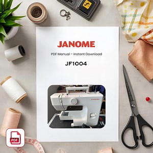 Janome JF1004 Sewing Machine Manual – User Guide (PDF Download) - Etsy Australia
