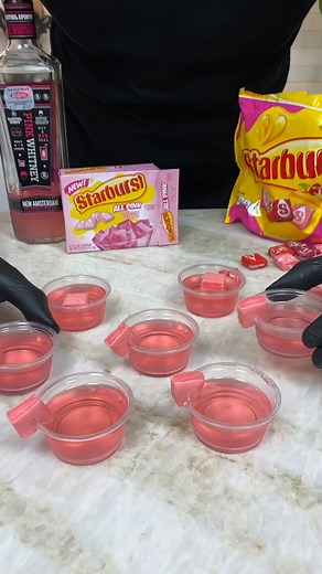 Pink Whitney Pink Starburst Jello Shots | Skyy John