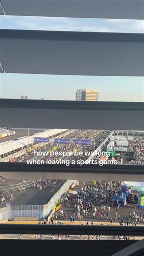 How People Walk Leaving a Sports Game — Funny Observations