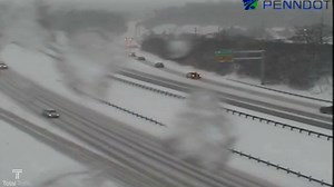 WATCH: A winter storm is causing slick conditions across Philadelphia region roadways More details: https://cbsloc.al/3uapEp1 | CBS Philadelphia