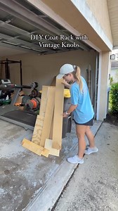 Turning my old furniture knobs into a beautiful coat rack! | Abby Askew