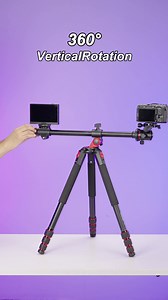 11K views · 933 reactions | 【Limited Time Offer】 TP27 73.6" Horizontal Tripod ✅Multi-Angle Flexible Center Column ✅Damping Adjustable Ballhead with Handle ✅Central Axis Platform for Dual Camera Shooting | Neewer | Facebook