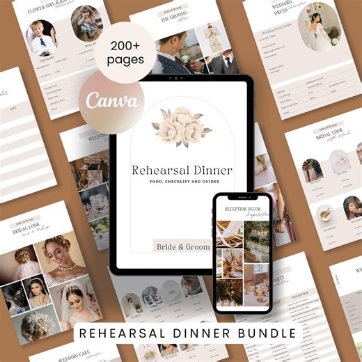 Rehearsal Dinner Planner Printable | Venue, Menu, Seating & Bar Worksheets PDF - Etsy Australia