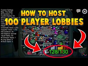How to host 100 player among us lobbies | Among us mod menu | (still working)