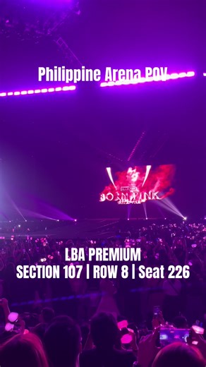 Philippine Arena Seat View of BLACKPINK Concert