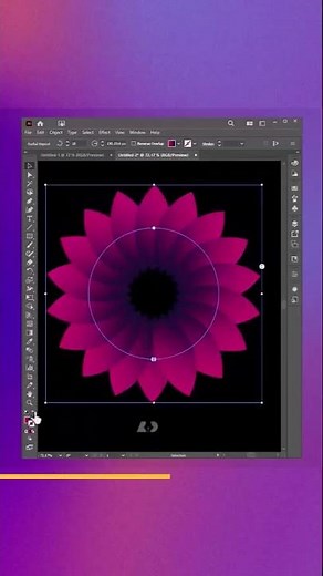 Make flowers with easy steps in adobe illustrator tutorial