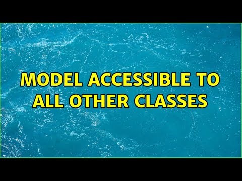 Model accessible to all other classes