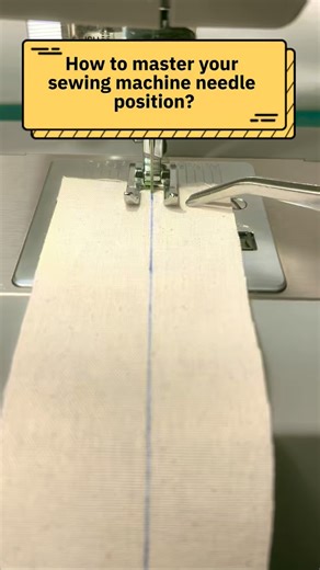 ABC SEWING on Instagram: "How to change the needle position? #sewing #sewingblogger #sewsewsew #sewingtutorial #howto"
