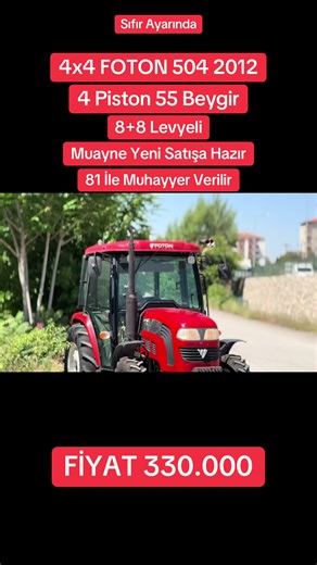 2012 FOTON 504 4x4 Traktör Satışı