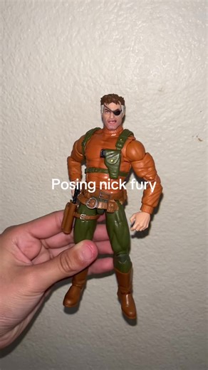 Posing nick fury figure #marvelegends #viral #blowthisup #fyp #actionfigures