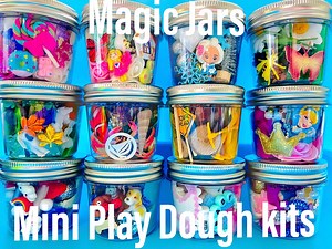 MAGIC Play Dough Jars, Play Dough Kit,kids Party Favors, Goodie Bags,birthday Party Favors, Playdoh, Birthday Gift for Kids, Girls Boys Gift - Etsy