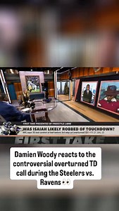@damienwoody reacts to the controversial overturned TD call in the Ravens’ loss 🏈 | ESPN First Take