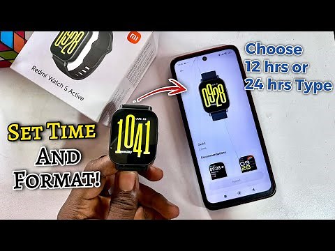 Redmi Watch 5 Active: Set Time - Change Time Format