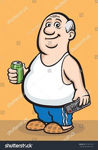 Vector Illustration Cartoon Fat Retired Man Stock Vector (Royalty Free) 157381130 | Shutterstock