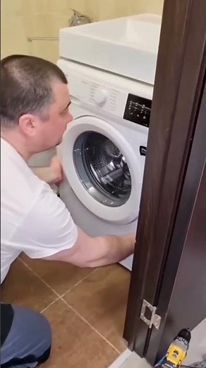 Easily Install SINK Over Washing Machine Today? #diy #shorts