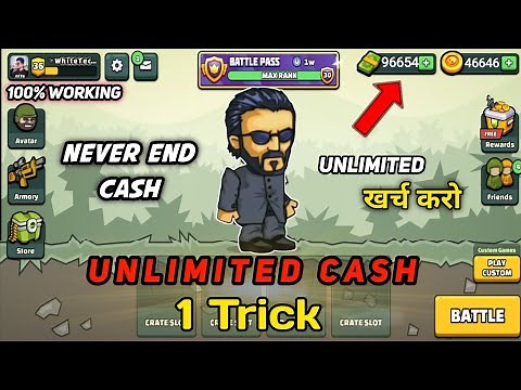 DA2 | Mini Militia Unlimited Cash Trick || Finally 1 trick to get unlimited cash in mini militia
