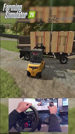 FS25 Timelapse – Loading Trailer with #logitechg25 & #thrustmaster Farm Stick 🚜 #fs25 #farmsim