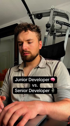 devmaxxing on Instagram: "Junior Developer 易 vs. Senior Developer meme #codingmemes #software #developer #softwareengineer #softwaredeveloper #developermemes #code #coding #programmer #programming #developerlife"
