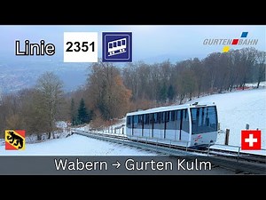ABOVE BERN: A ride with the Gurtenbahn [4K]