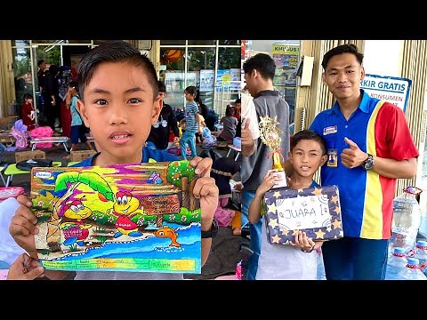 Juara 1 Lomba Mewarnai di Indomaret #lombamewarnai #juaralombamewarnai #mewarnai