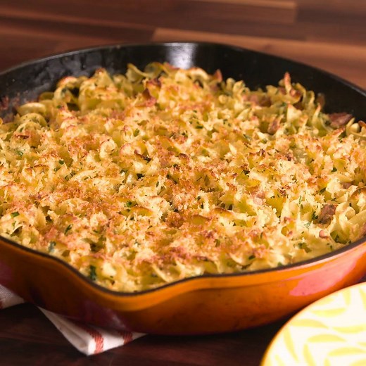 This Ultimate Tuna Noodle Casserole will become a dinner staple in no time. Full recipe: http://dlsh.it/ncstzVL | Delish