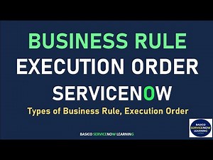 BUSINESS RULE EXECUTION ORDER IN SERVICENOW | TYPES OF BUSINESS RULE IN SERVICENOW