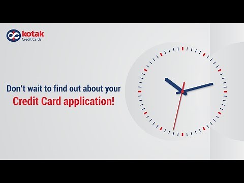 Track your Kotak credit card application status online