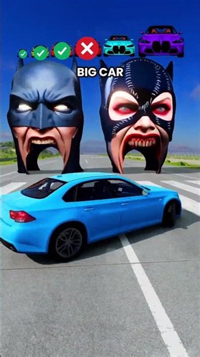 Big & Small Cars VS Betman X CatGirl Beamng.Drive #beamng