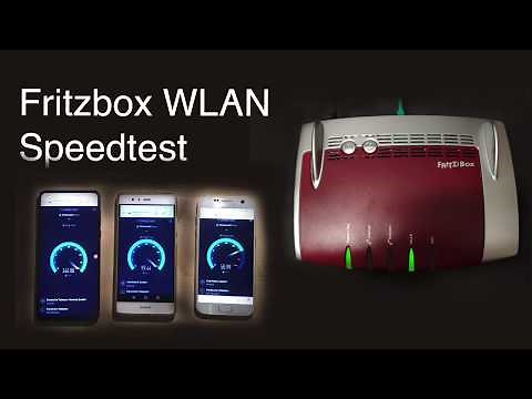 Fritzbox 7490 WLAN Speedtest mit 7 Geräten / Clients