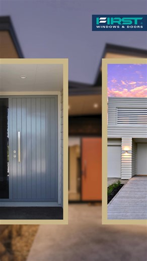 Want to make a statement with your entrance door? Try our virtual home tool and play with different entrance door looks. When you've created one you like, get a quote. | First Windows & Doors