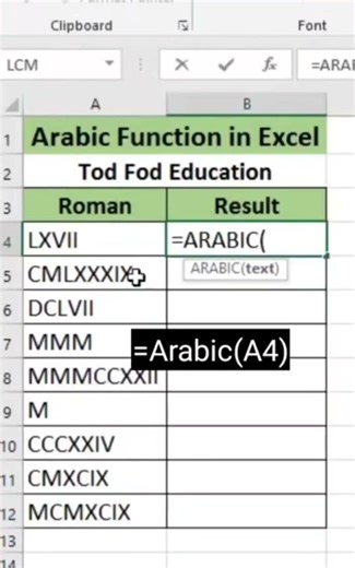 Translate Roman numerals into integers. 🤔💡👍💻 #excel #exceltips #exceltricks #vlookup #exceltutorial