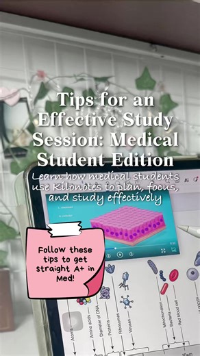 EFFECTIVE STUDY SESSION TIPS 🩺📖 Struggling to stay focused during study sessions? Here’s how med students actually study smarter. Plan your study blocks, use flashcards for active recall, annotate slides directly, and generate quick reviewers when you’re short on time. Efficient, organized, and built for serious studying—Kilonotes makes med school prep easier. Try Kilonotes and save this for your next study session. #Kilonotes #MedStudentLife #StudyTips #FutureDoctor #StudySmart