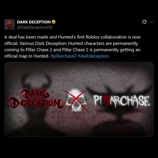 Dark Deception x Pillar Chase Collab On Roblox