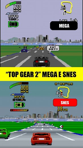 SNES ou Mega Drive? Qual leva a melhor versão na sua opinião? [ENG] SNES or Genesis which one did it better? #TopGear2 #RetroGames #SuperNintendo #MegaDrive #ComparativoRetro | AndreGamer