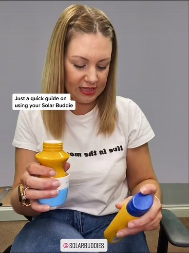 Just a quick use guide by Laura #solarbuddies #howto #smallbusiness #sunscreen